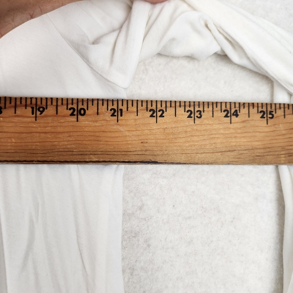 Soft Surroundings Womens Size Small Perfect Layers White Tiered Split Back Top - Picture 4 of 7